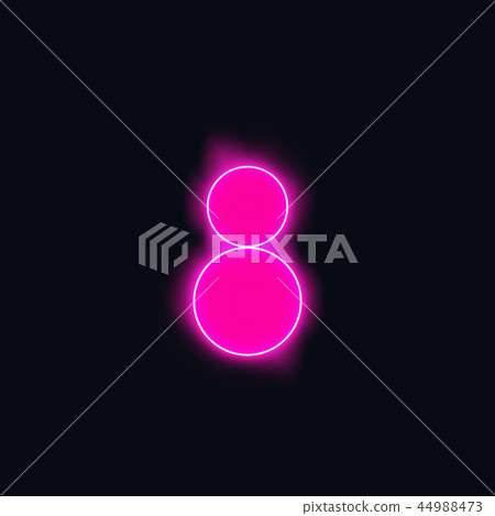 Alphabets Number 8 eight of blue neon with smoke on transparent background. Illustration vector Alphabets Number 8 eight of blue neon with smoke on transparent background. Illustration vector 44988473