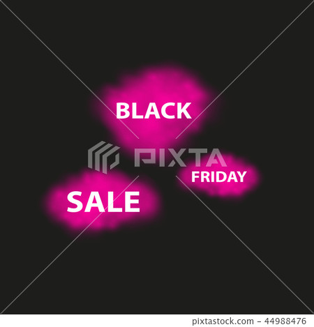Black friday is hot and smoke. Dark web banner for black Friday sale. Modern neon red billboard 44988476