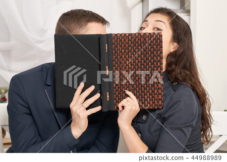 romantic couple posing and talking romantic couple posing and talking 44988989