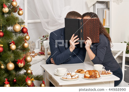 romantic couple posing and talking romantic couple posing and talking 44988990