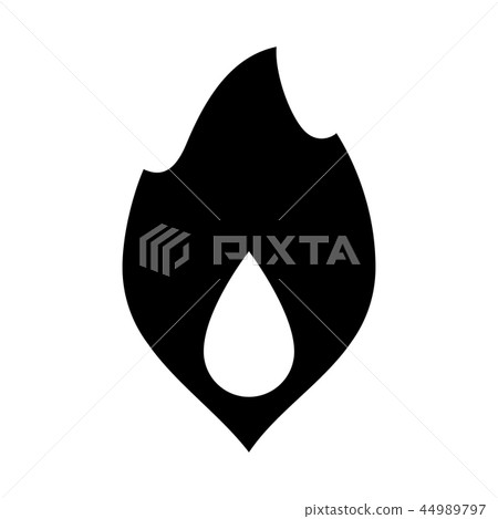 Fire flames, new black icon vector illustration Fire flames, new black icon vector illustration 44989797