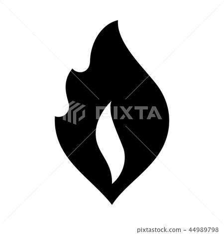 Fire flames, new black icon vector illustration Fire flames, new black icon vector illustration 44989798