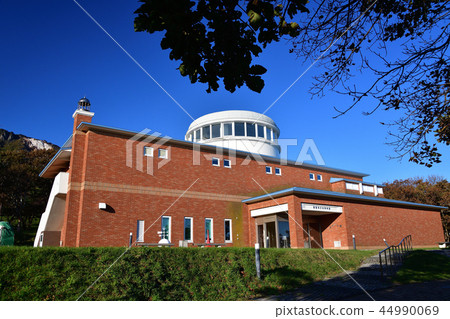 Photographed the morning scenery of the lighthouse museum of Keizan Koen Park in Hakodate, Hokkaido 44990069