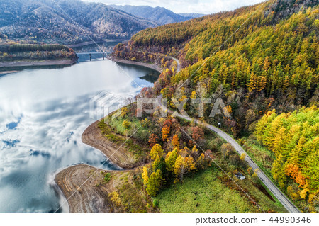 Aerial view of Lake Kanayama Aerial view of Lake Kanayama 44990346