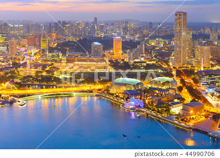 Singapore cityscape aerial view Singapore cityscape aerial view 44990706