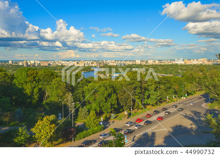 Kiev on green banks Dnipro Kiev on green banks Dnipro 44990732