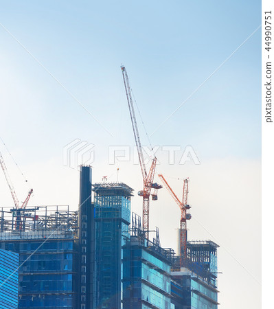 Construction site office building Singapore 44990751