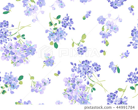 Watercolor touch floral pattern Watercolor touch floral pattern 44991784