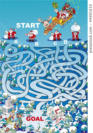 Maze _ Santa Claus is coming 44991819