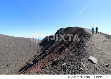 Asama mountain of autumn colored leaves season 44995186