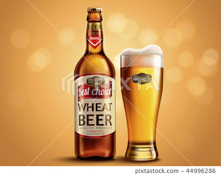Wheat beer package design 44996286