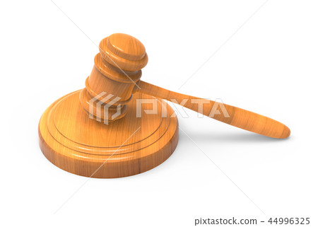 3d rendering wooden gavel model 3d rendering wooden gavel model 44996325