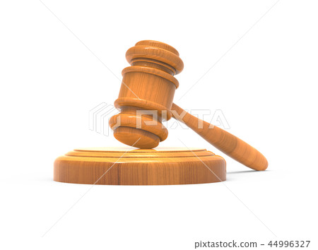 3d rendering wooden gavel model 3d rendering wooden gavel model 44996327