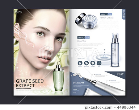 Cosmetic magazine or catalog design Cosmetic magazine or catalog design 44996344