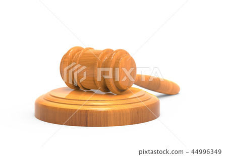 3d rendering wooden gavel model 3d rendering wooden gavel model 44996349