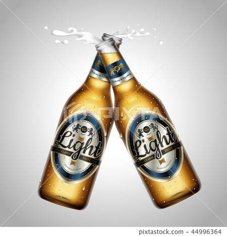 Light beer package design mockup 44996364