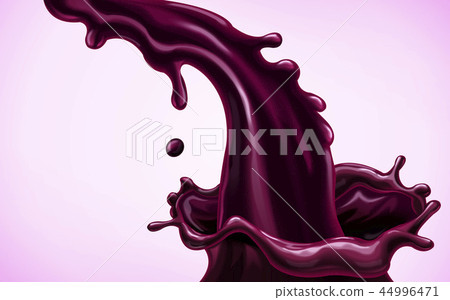 Flowing purple liquid 44996471
