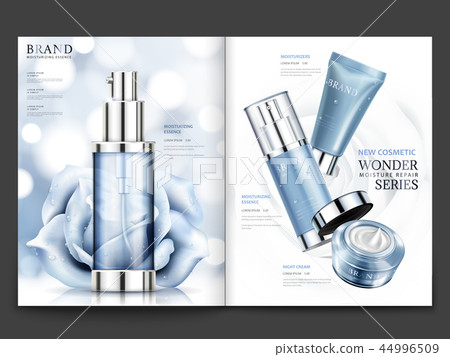 Cosmetic magazine design 44996509