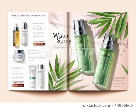 Cosmetic magazine template 44996666