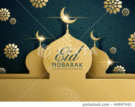 Eid mubarak greeting design 44997441