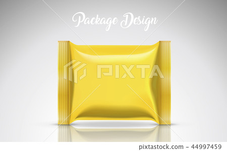 Blank biscuit package template 44997459