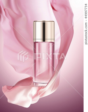 Pink cosmetic bottle mockup Pink cosmetic bottle mockup 44997734