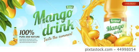 Mango juice ads - Stock Illustration [44998054] - PIXTA