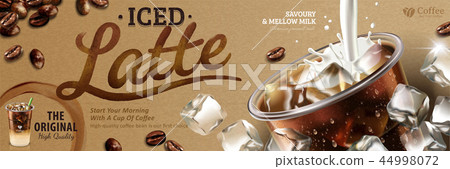 Iced latte banner ads Iced latte banner ads 44998072