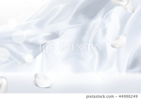 White smooth satin background 44998249