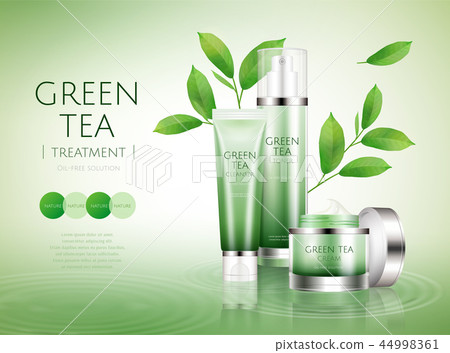 Green tea cosmetic set Green tea cosmetic set 44998361