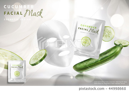 Cucumber facial mask ads 44998668