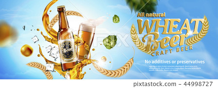 Wheat beer banner ads Wheat beer banner ads 44998727
