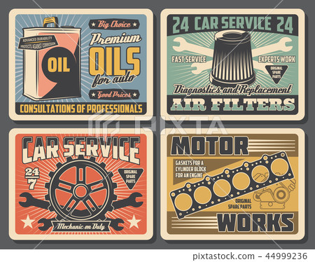 Car service spare parts. Motor oil, gear, filter 44999236