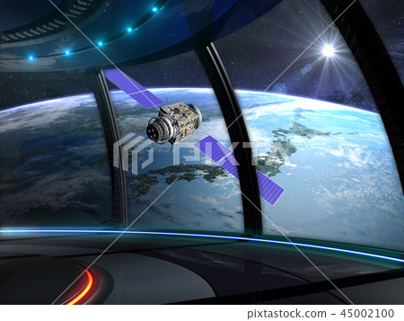 View from Space Station Earth 3D CG Japan View from Space Station Earth 3D CG Japan 45002100