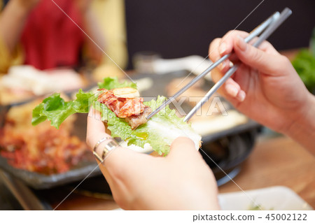 韓國女孩旅行韓國食品 45002122