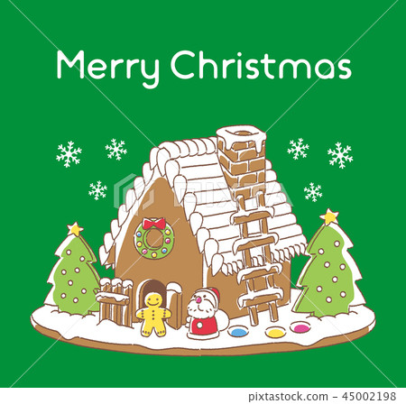 聖誕節糖果房子聖誕老人 聖誕節糖果房子聖誕老人 45002198