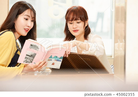 Korean girl travel Korean food Korean girl travel Korean food 45002355