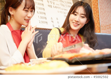 韓國女孩旅行韓國食品 45002502