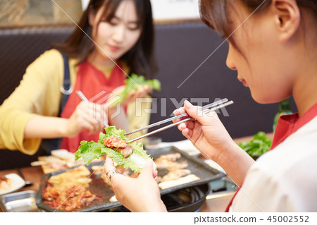 韓國女孩旅行韓國食品 45002552