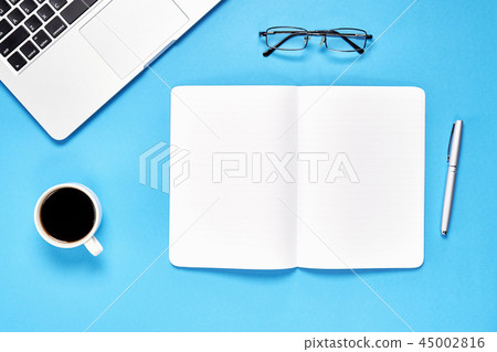 Black screen notebook blank and laptop. 45002816