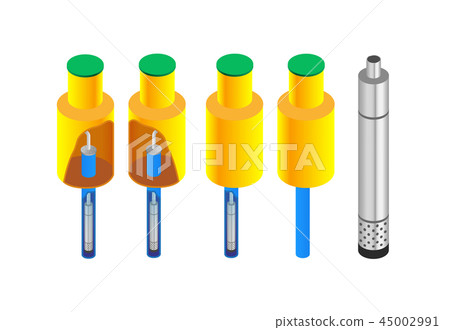 Plastic caisson tank for servicing a water well 45002991