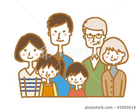 Family illustration Family illustration 45005619