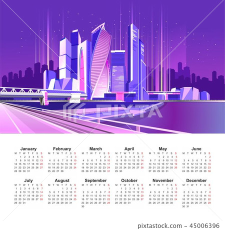 2019 Moscow city calendar 2019 Moscow city calendar 45006396