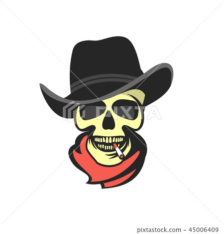 Skull in hat gangster Skull in hat gangster 45006409