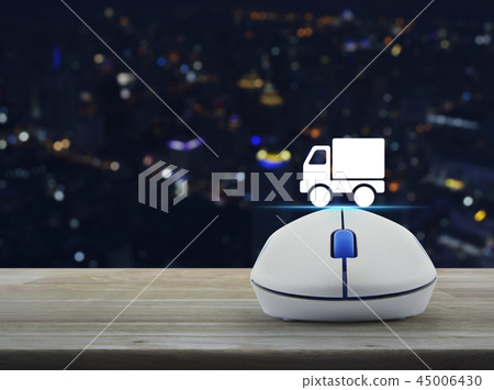Business truck transportation online concept 45006430