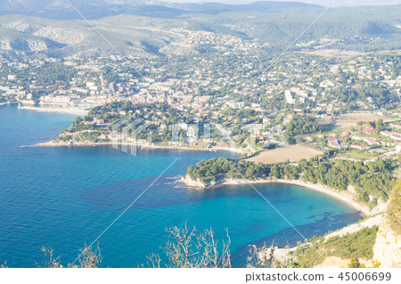 Cassis view from Cape Canaille top, France Cassis view from Cape Canaille top, France 45006699