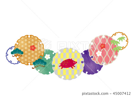 New Year's card template New Year's card template 45007412