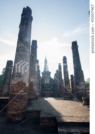 Sukhothai Historical Park in thailand 45007467