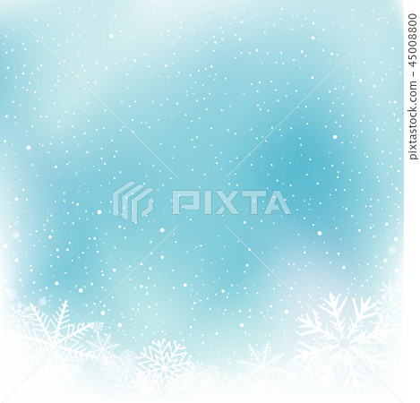Christmas blue snow winter template - Stock Illustration [45008800] - PIXTA