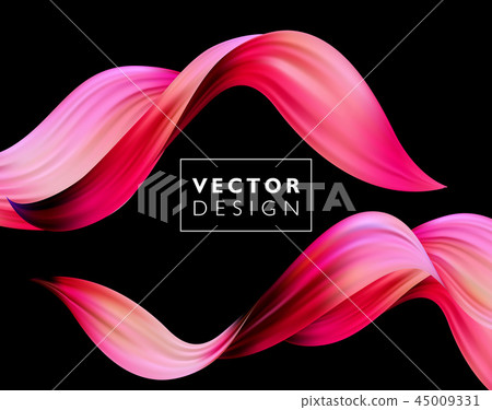 Abstract colorful vector background, color flow liquid wave for design brochure, website, flyer. 45009331
